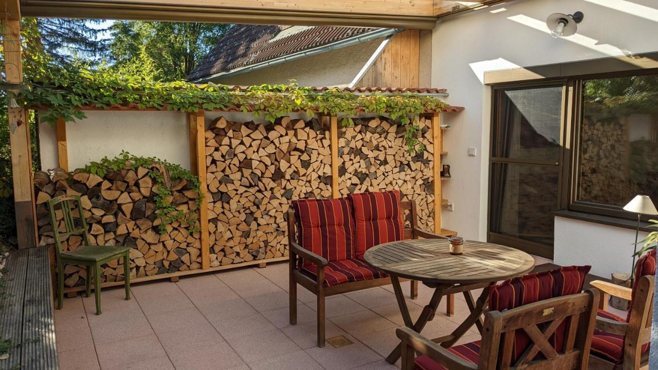 Ferienwohnung Am Hardtwald ハイデンハイム・アン・デア・ブレンツ エクステリア 写真